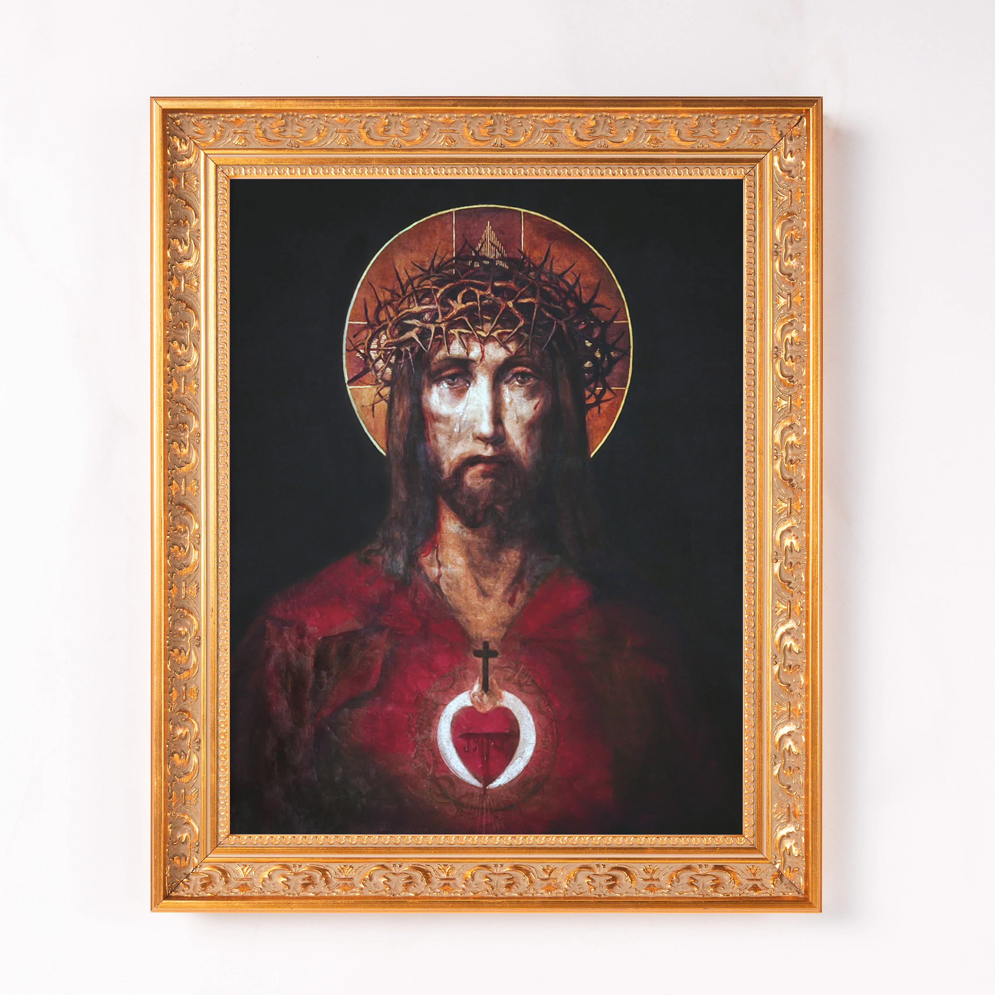 Sic Deus Dilexit Mundum Framed Canvas - Sacred Classics Collection - Image 3