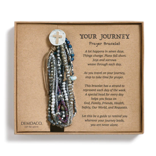 Silver Beaded Weekly Prayer Bracelet - Image 2