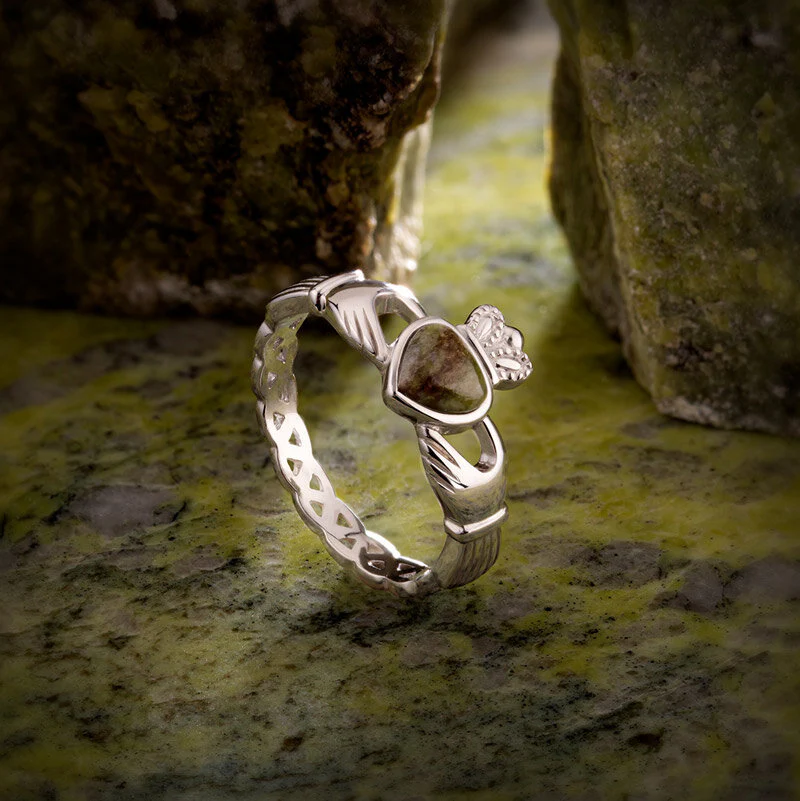 Silver Connemara Claddagh Weave Ring - Image 2