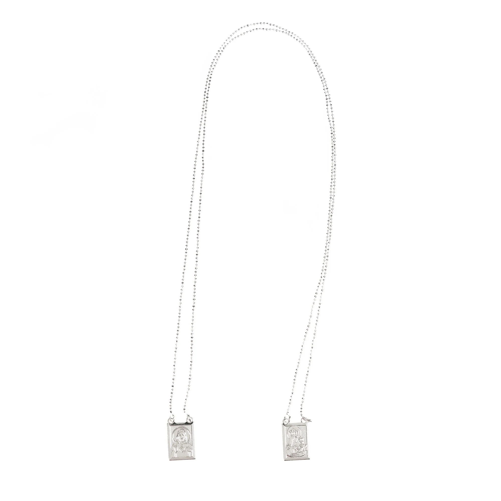 Silver-Plated Brass Scapular Necklace - Image 2