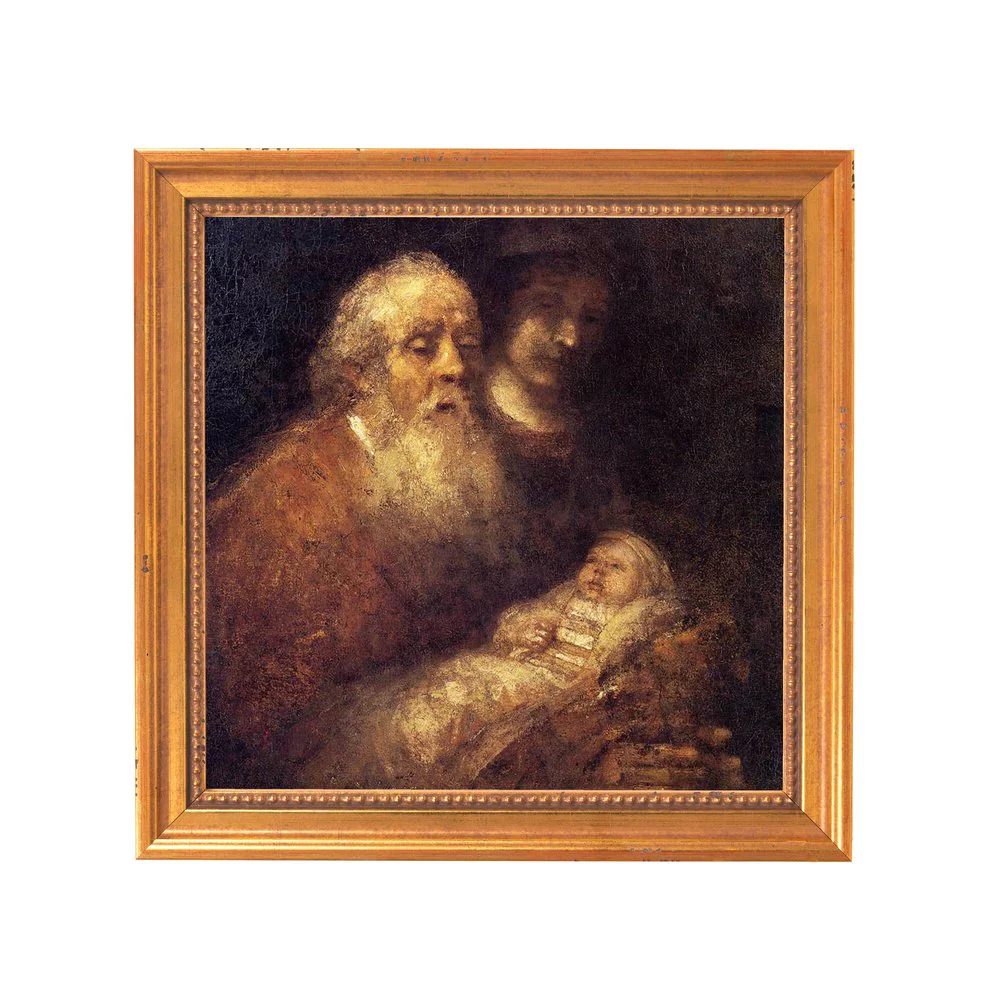 Simeon's Song of Praise Framed Canvas - Sacred Mini Collection - Image 10