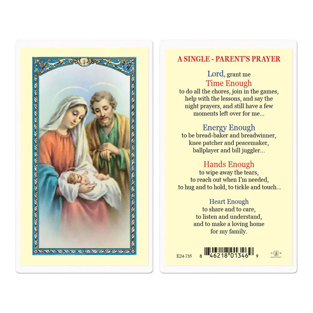 Single Parents Prayer Card