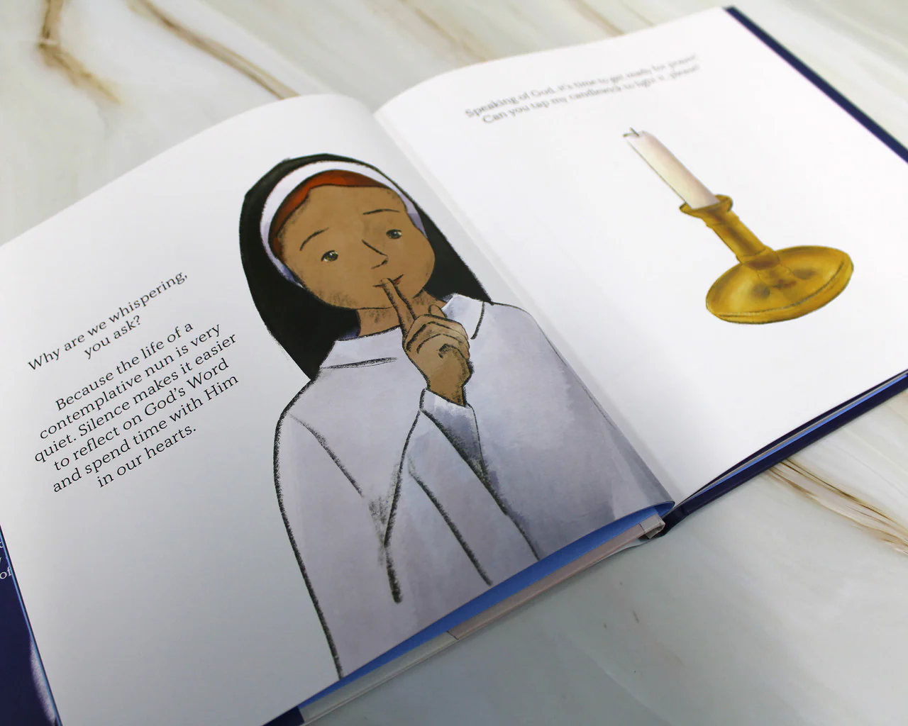 Sister Clare Gets Ready for Prayer - Image 4