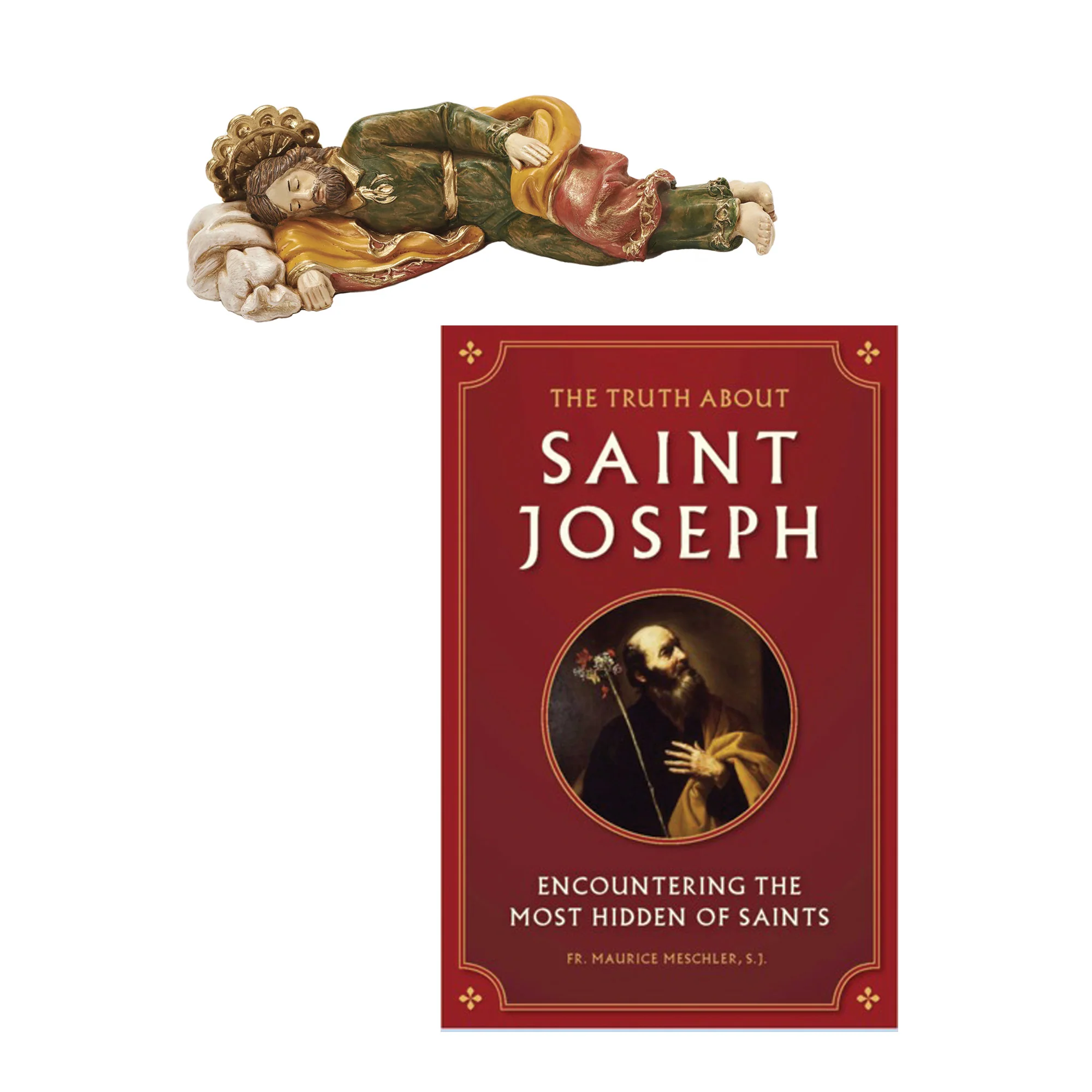 Sleeping Saint Joseph Statue & The Truth About Saint Joseph - Encountering The Most Hidden of Saints Gift Set - Image 2