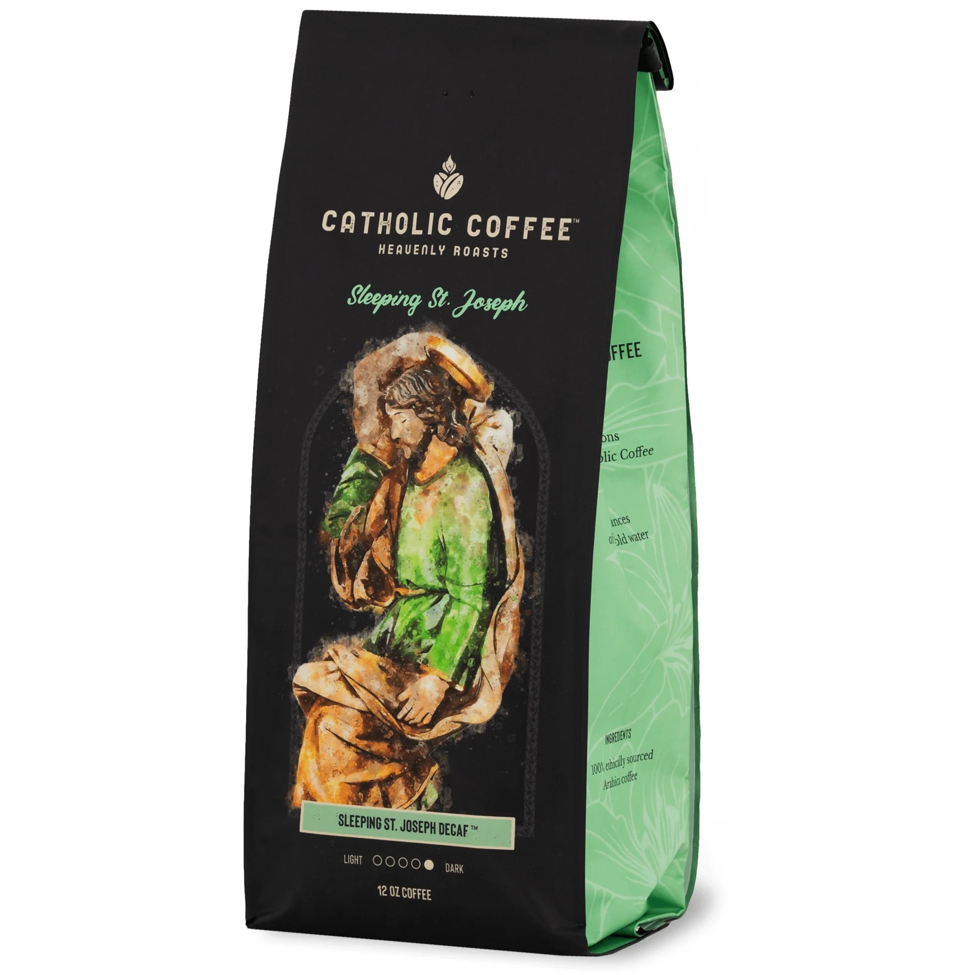 Sleeping St. Joseph Decaf Coffee - 12 oz. Bag - Image 2