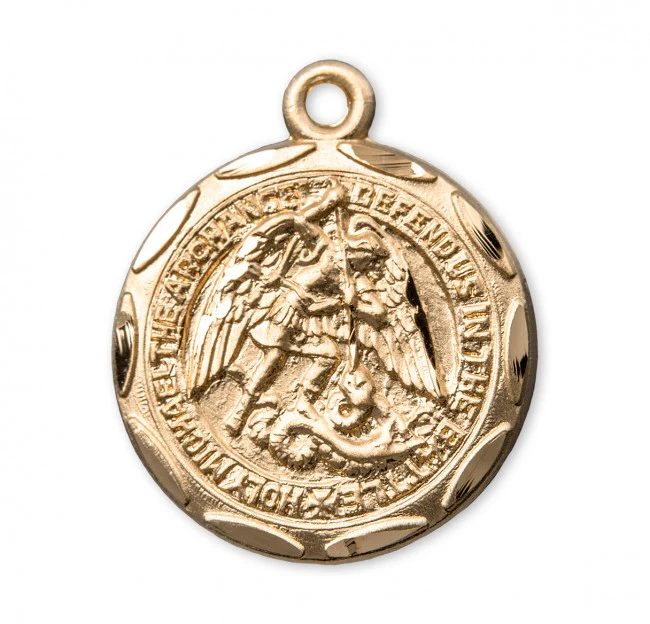 Small Scalloped Michael Necklace - Gold or Silver - Image 3