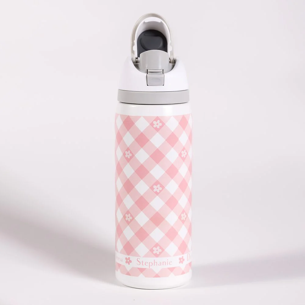 Small Things Gingham Love Water Bottle - Image 2