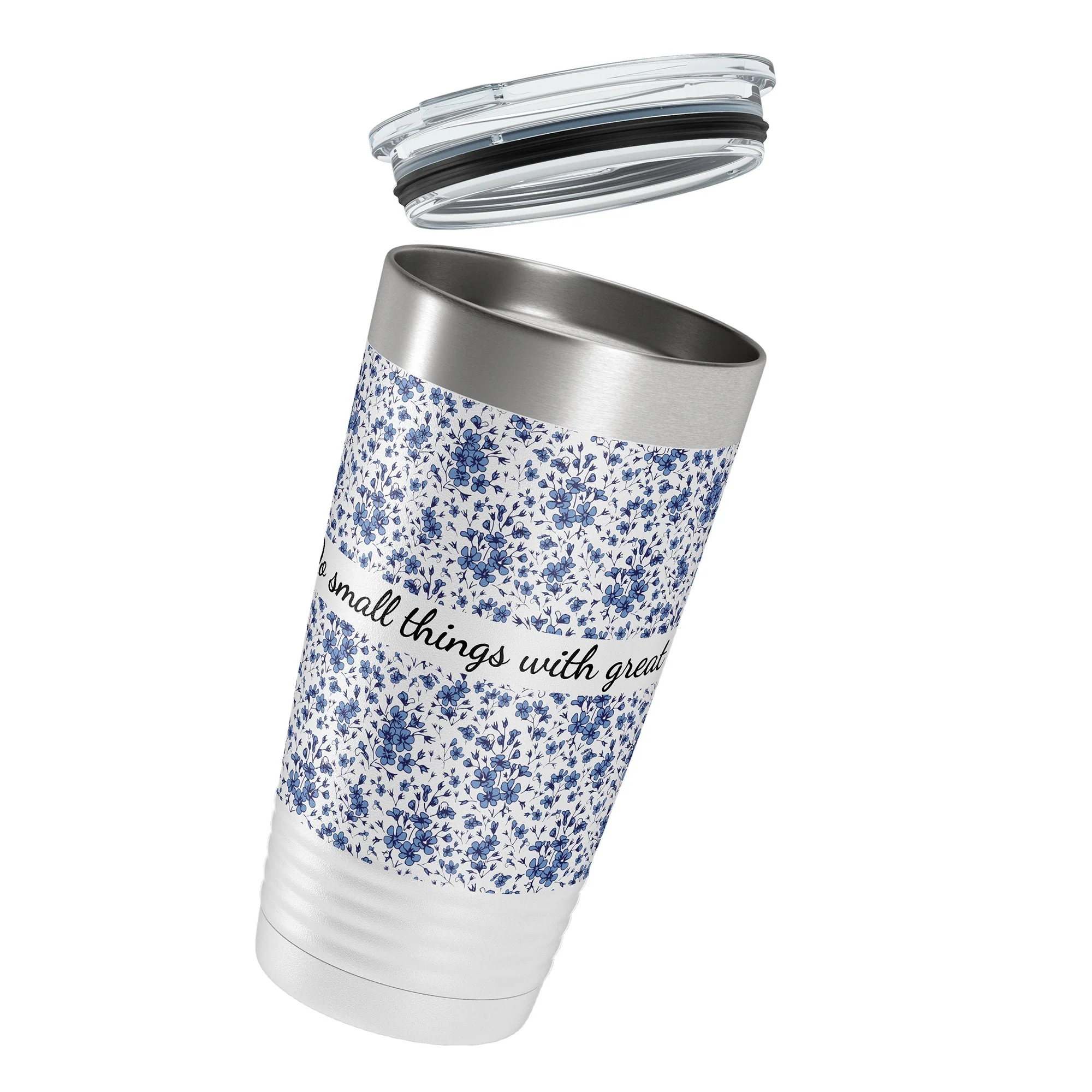 Small Things With Great Love Insulated White 20oz Tumbler - Image 3