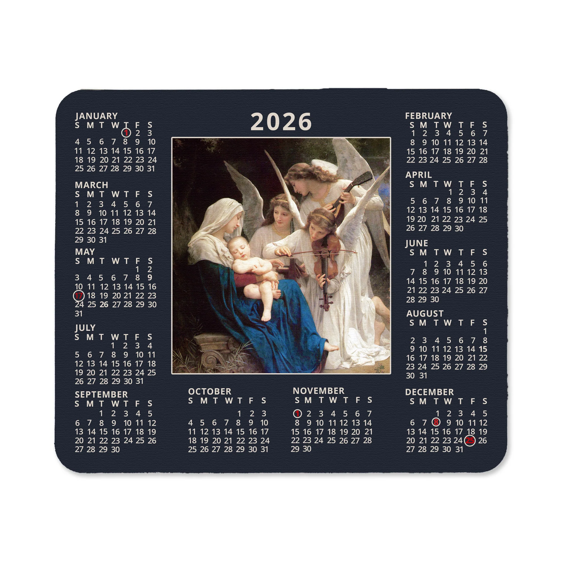 Song of the Angels 2026 Calendar Mousepad - Image 2