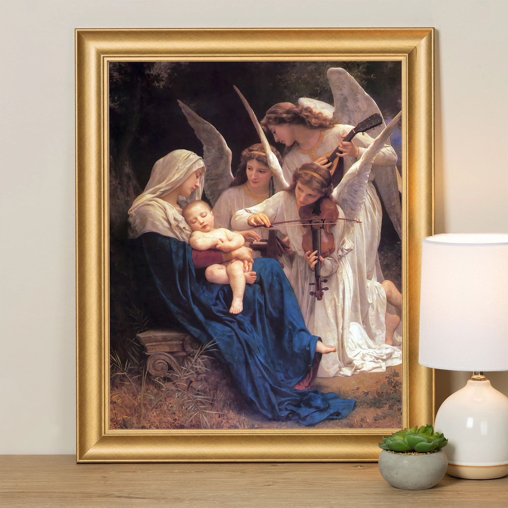Song of the Angels Gold Framed Print - Multiple Sizes - Image 3