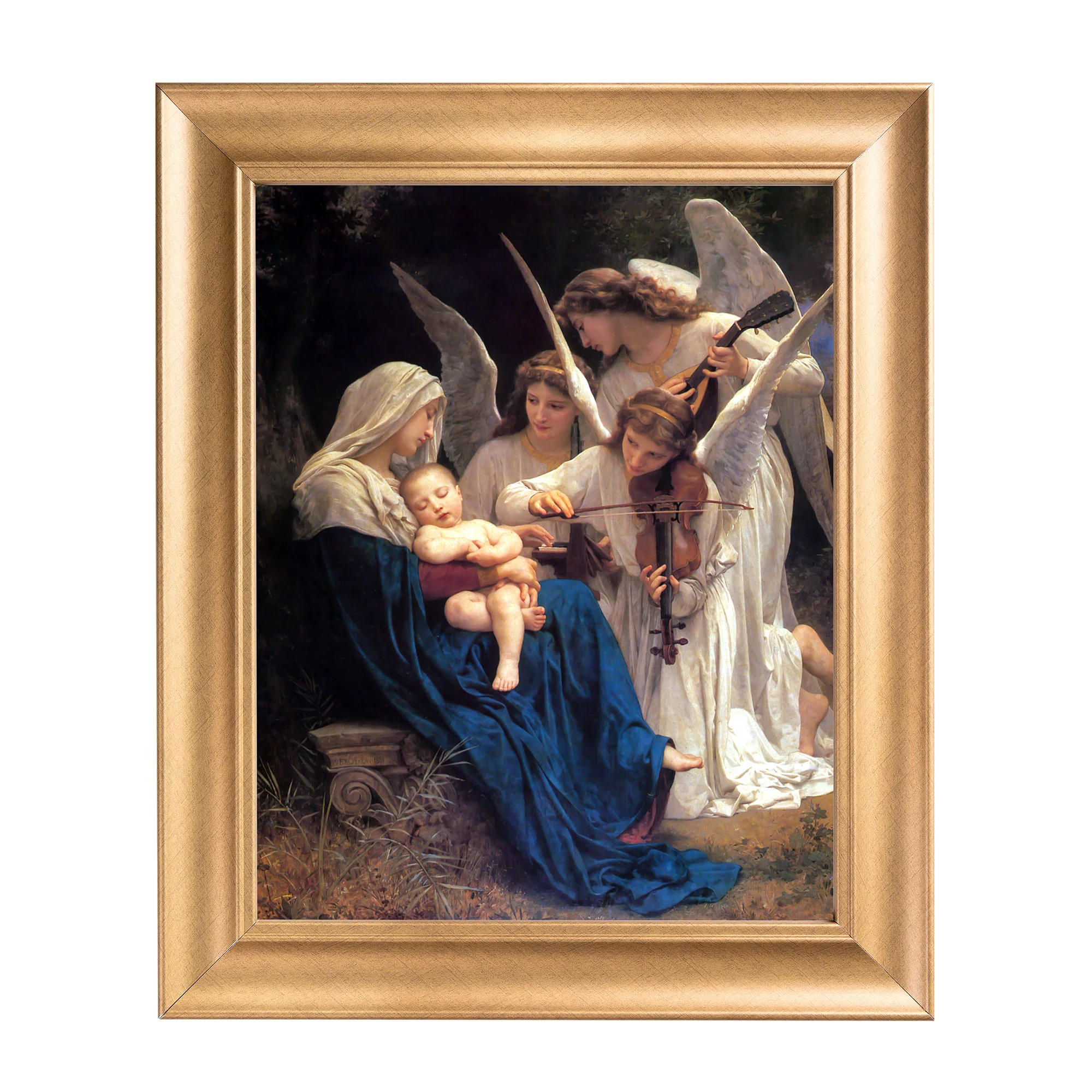 Song of the Angels Gold Framed Print - Multiple Sizes - Image 4