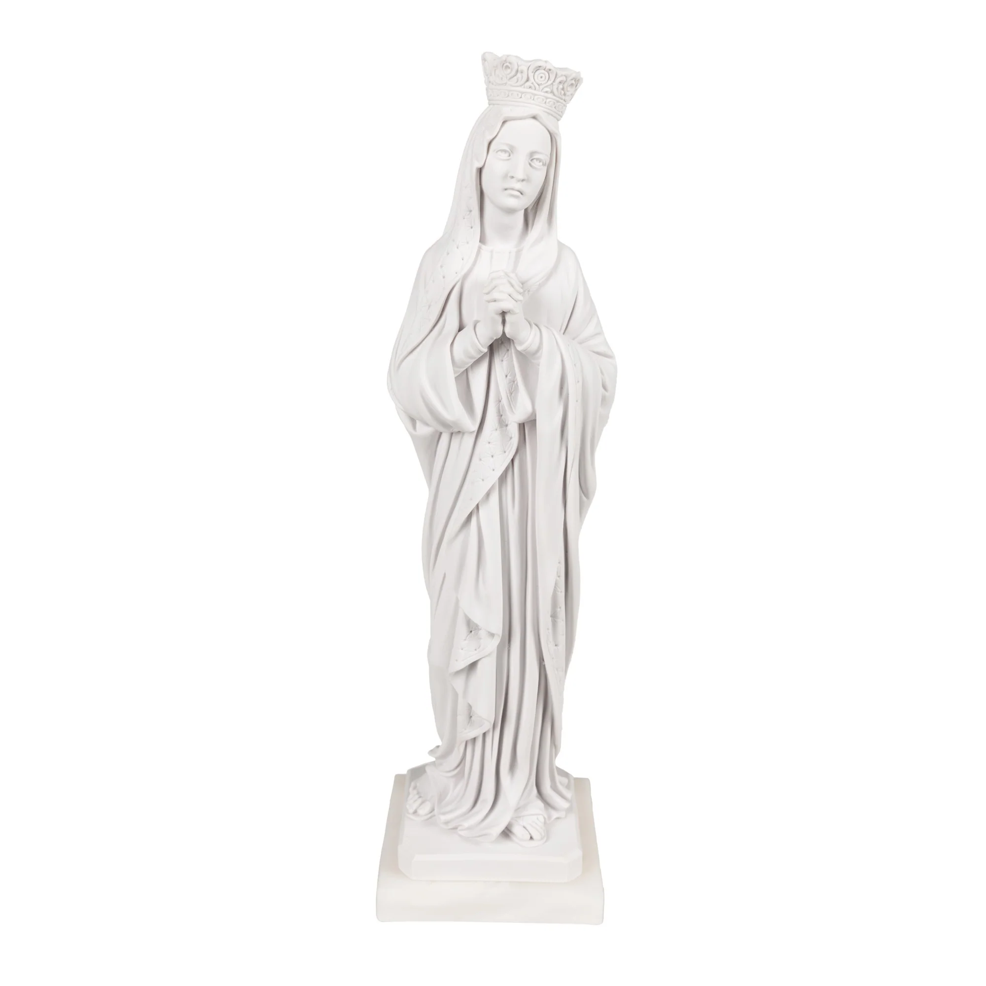 Sorrowful Mother Italian Alabaster Statue - 18" - Image 2