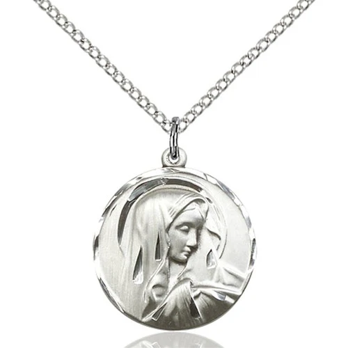 Sorrowful Mother Pendant, Bliss, Sterling Silver