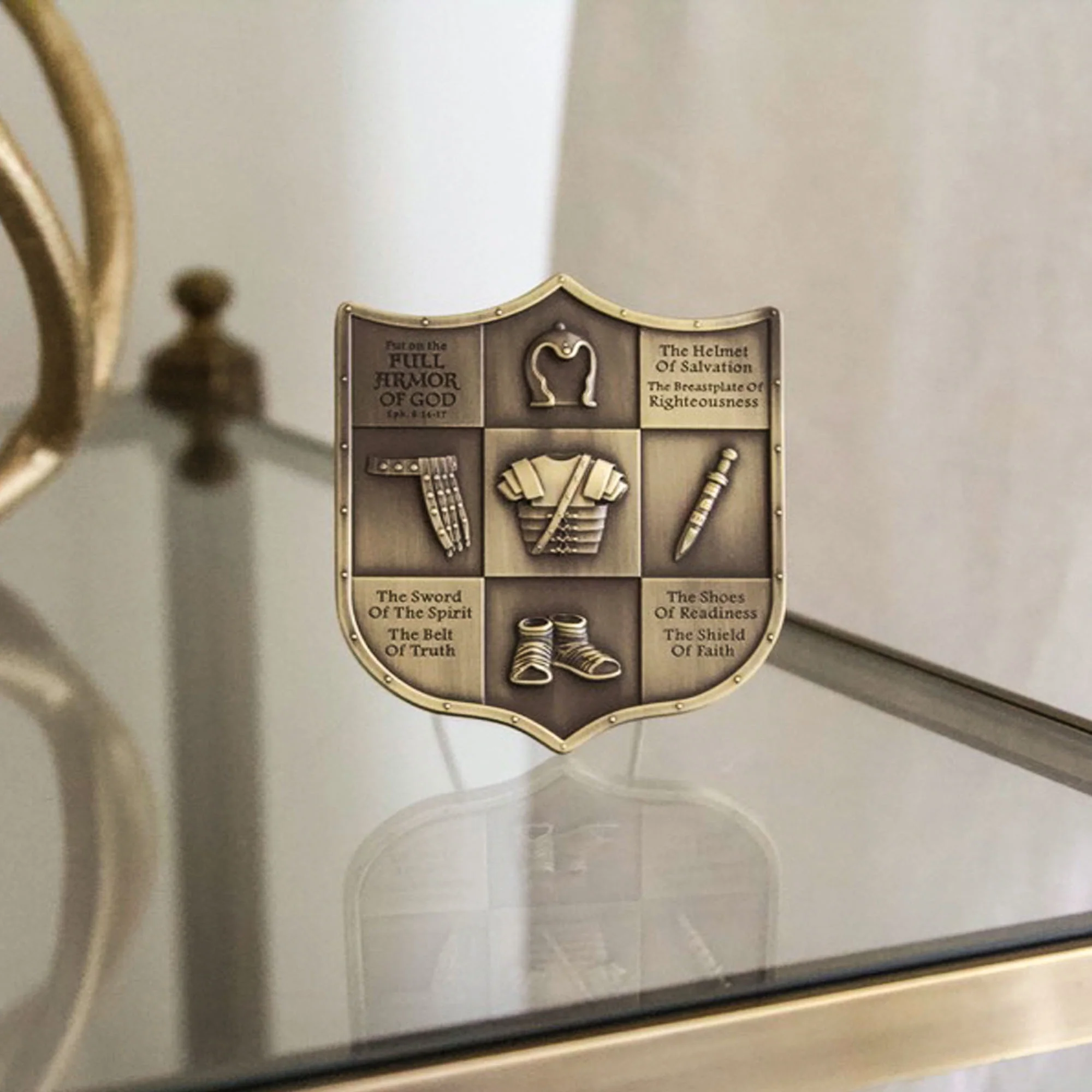 Spiritual Armor Brass Plaque - Image 2