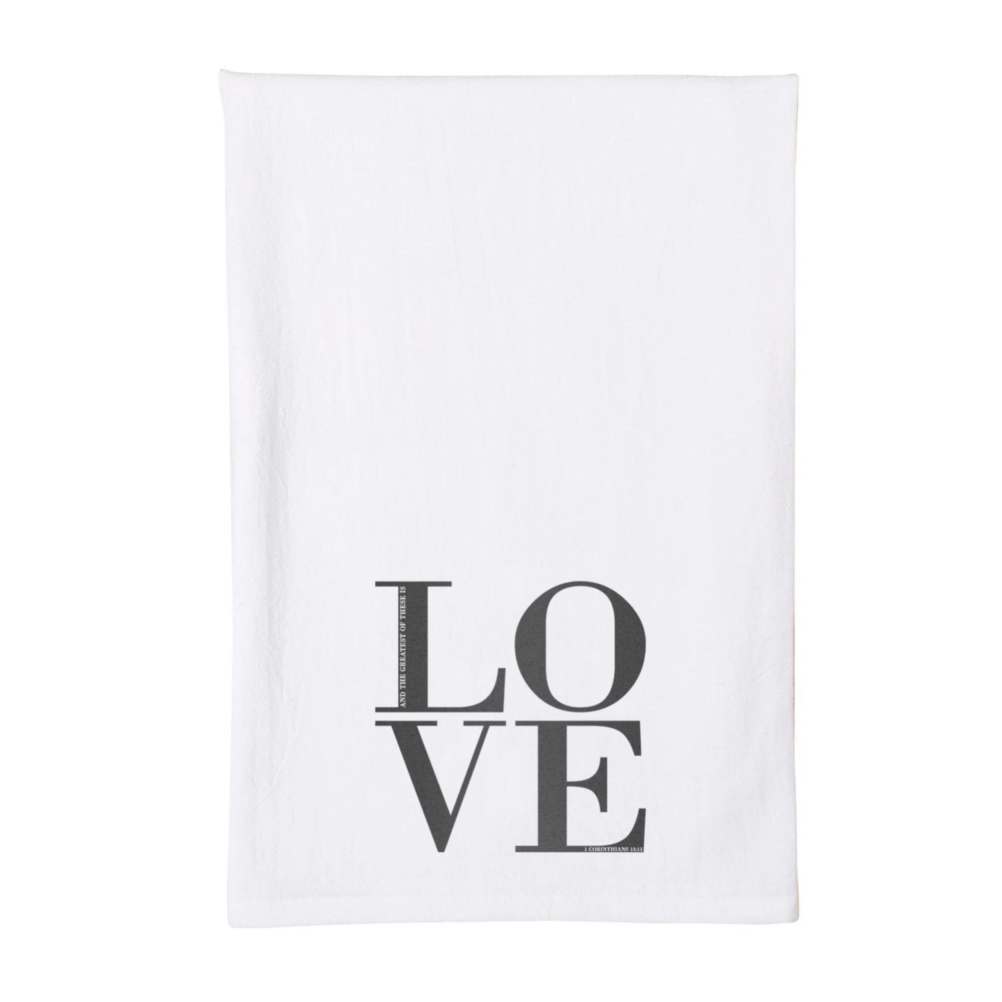 Square Letters "Love" Dish Towel - Image 2