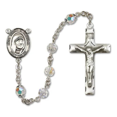 SS Crystal April Saint Teresa of Calcutta Rosary