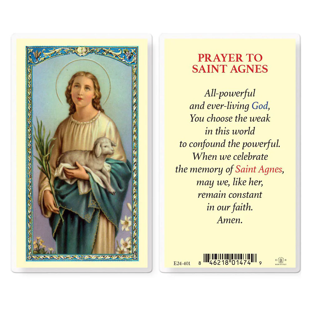 St. Agnes Prayer Card