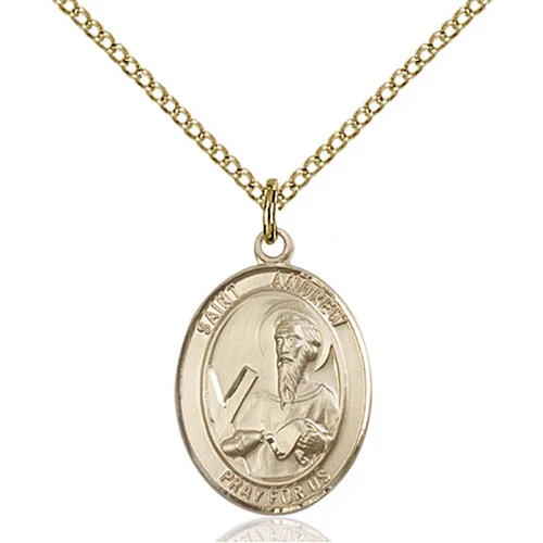 St. Andrew the Apostle Pendant with Chain, Bliss, Gold Filled