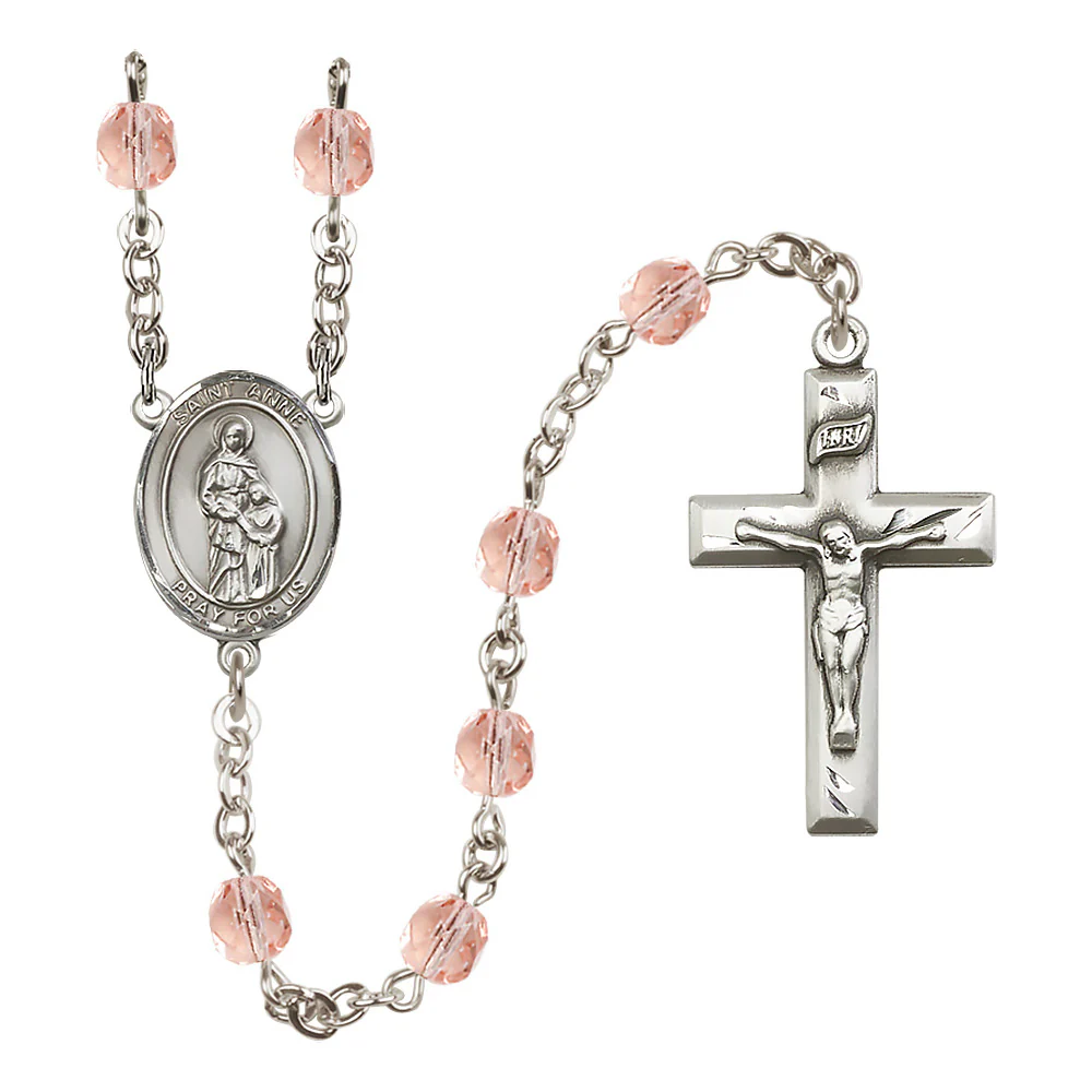 St. Anne Crystal Birthstone Rosary - Multiple Birthstones - Image 7