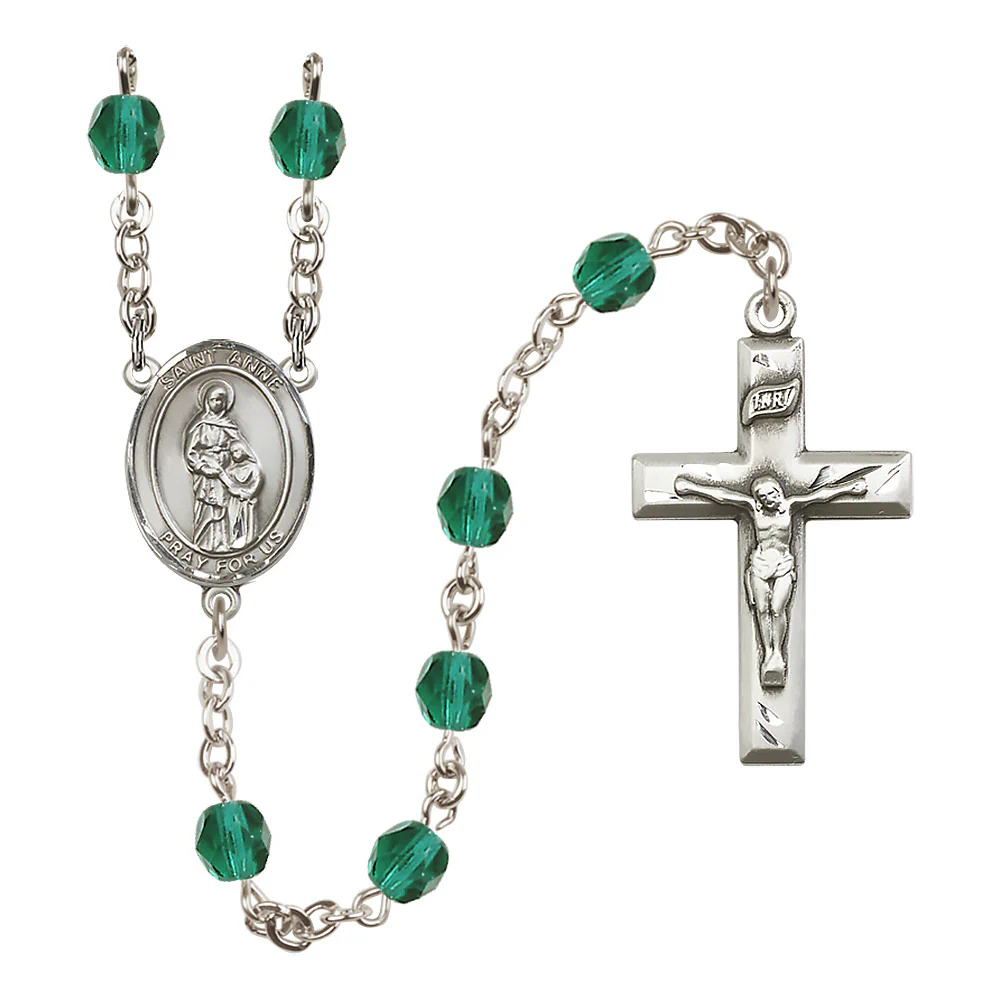 St. Anne Crystal Birthstone Rosary - Multiple Birthstones - Image 9