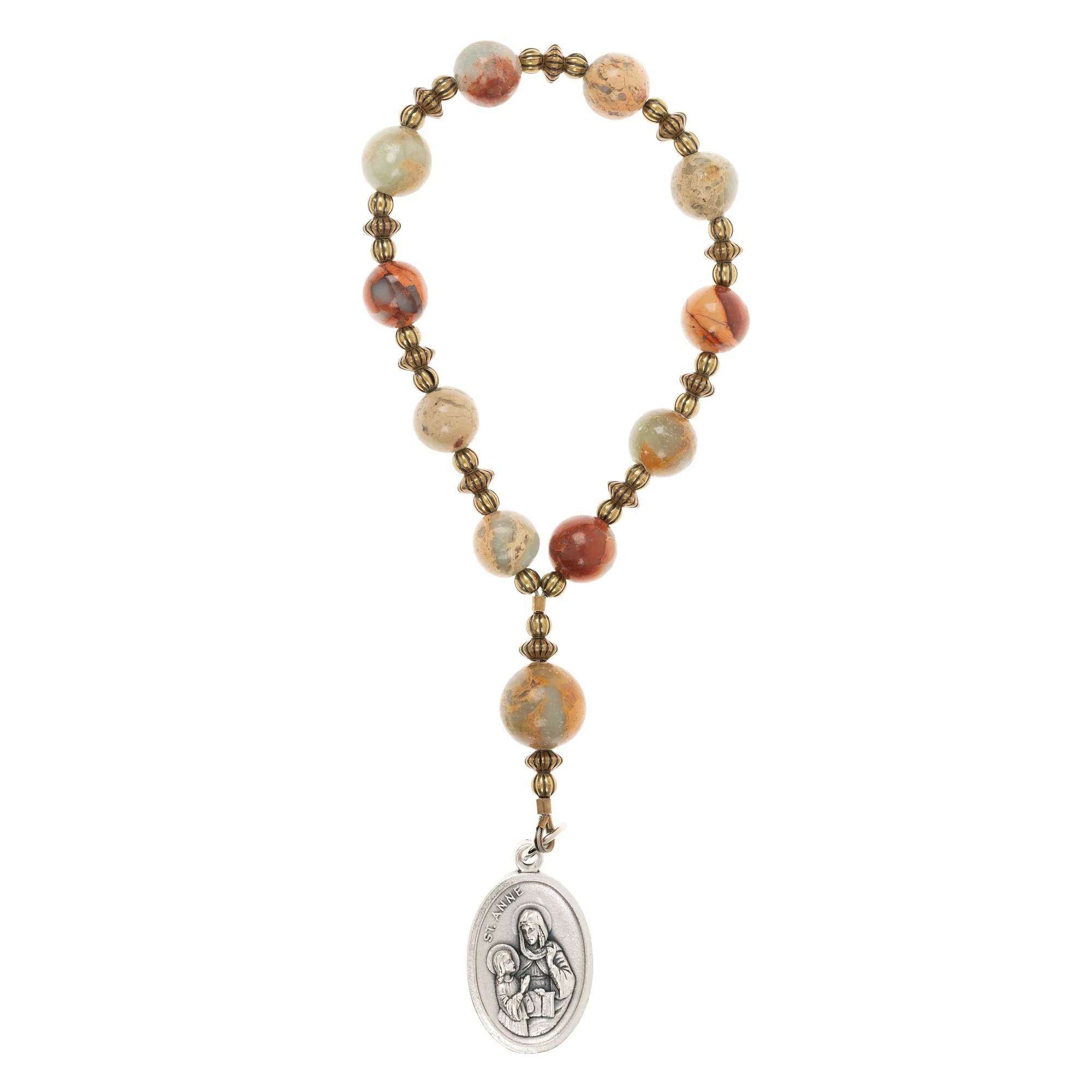 St. Anne Infertility Decade Rosary with Prayer Card - Image 3
