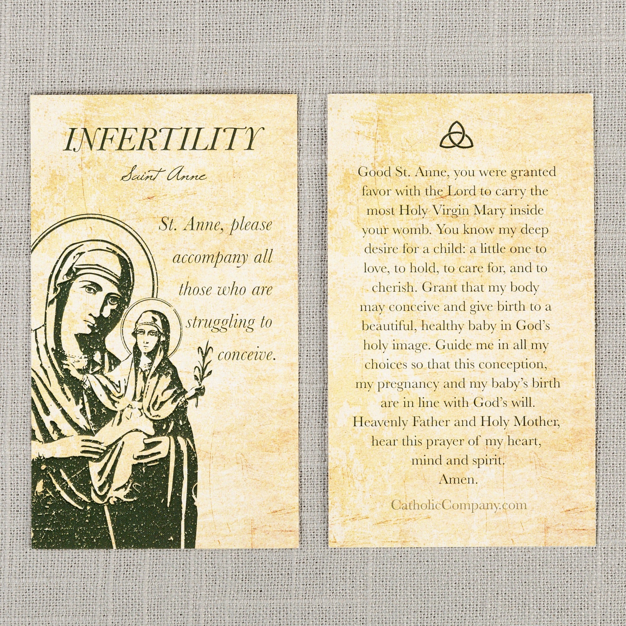 St. Anne - Infertility Prayer Card