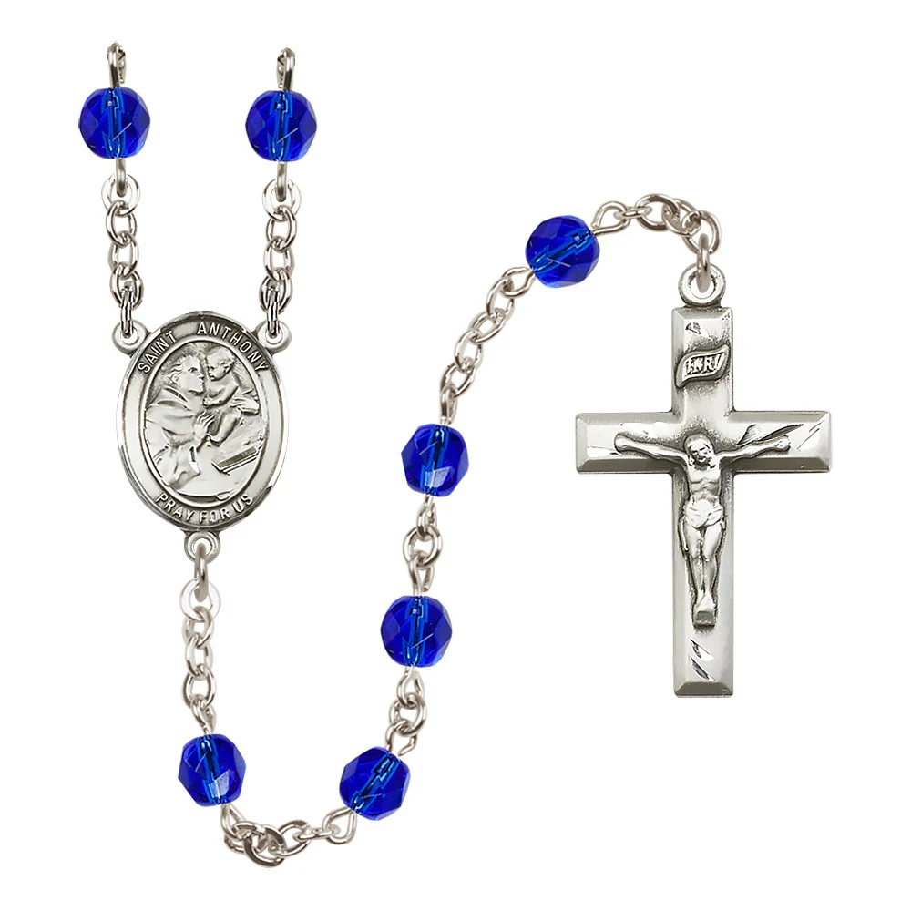 St. Anthony of Padua Crystal Birthstone Rosary - Multiple Birthstones - Image 12