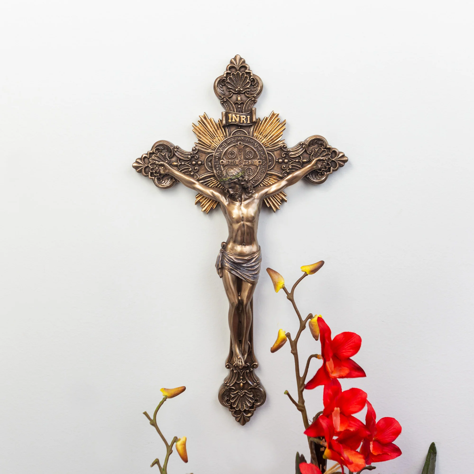 St. Benedict Crucifix - 14" - Image 4
