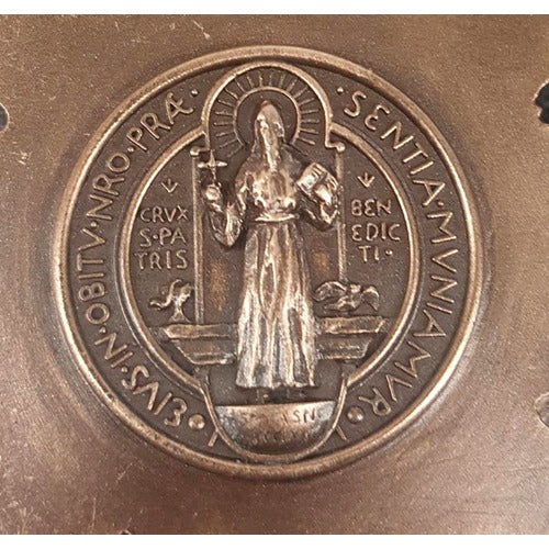 St. Benedict Crucifix Bronzed 7" - Image 2