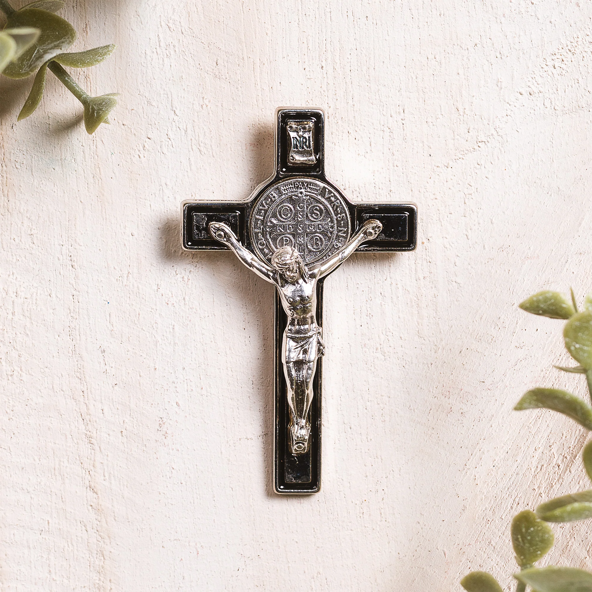 St. Benedict Crucifix Metal Magnet - 3"