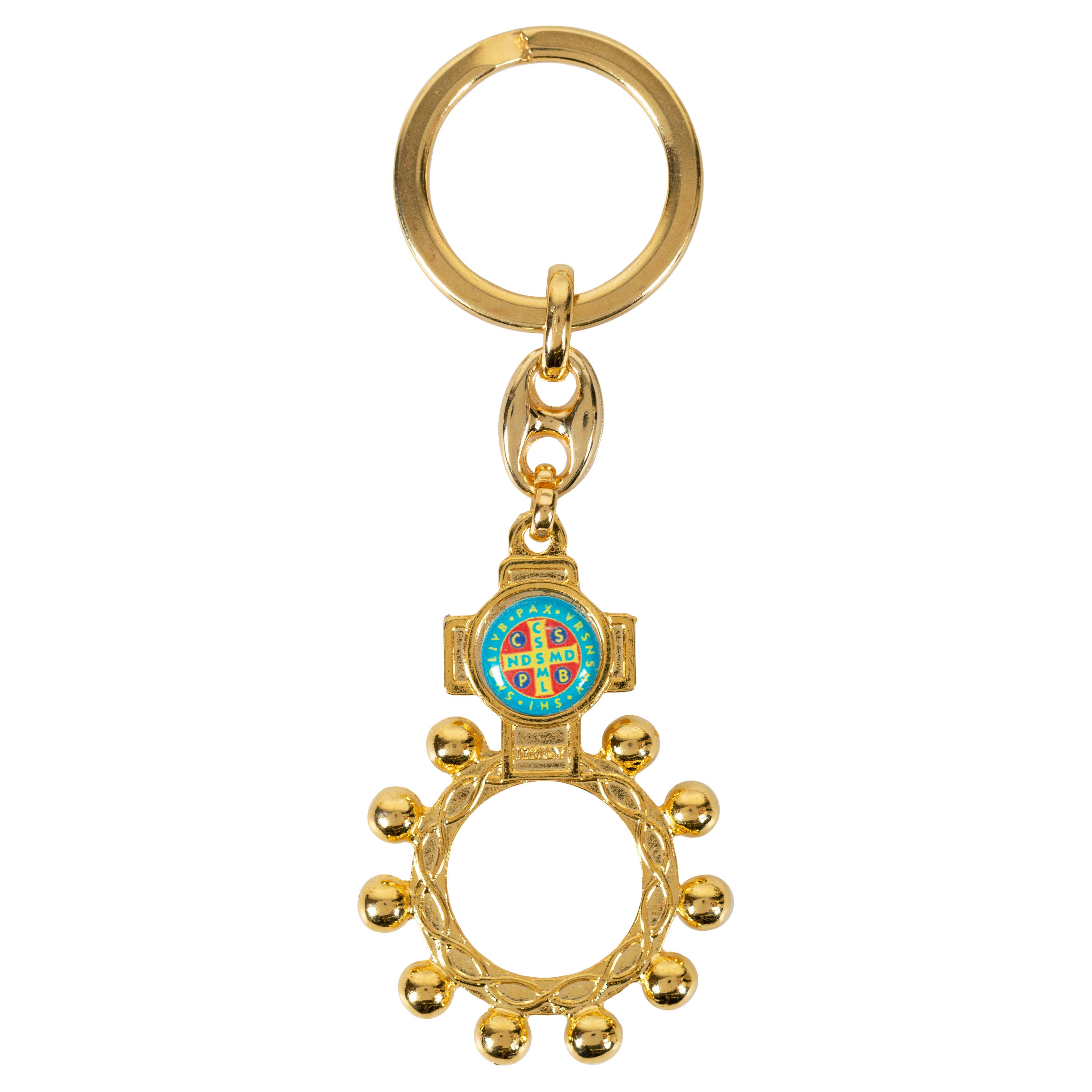 St. Benedict Finger Rosary Key Ring - Image 2