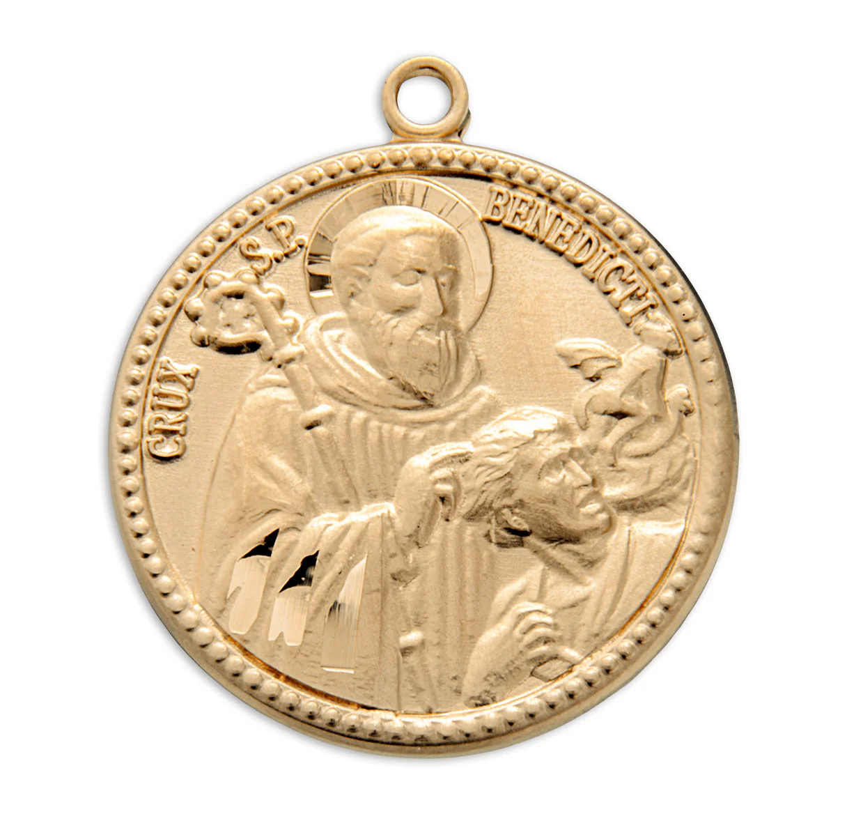 St. Benedict Gold/Sterling Exorcism & Jubilee Medal - Image 2