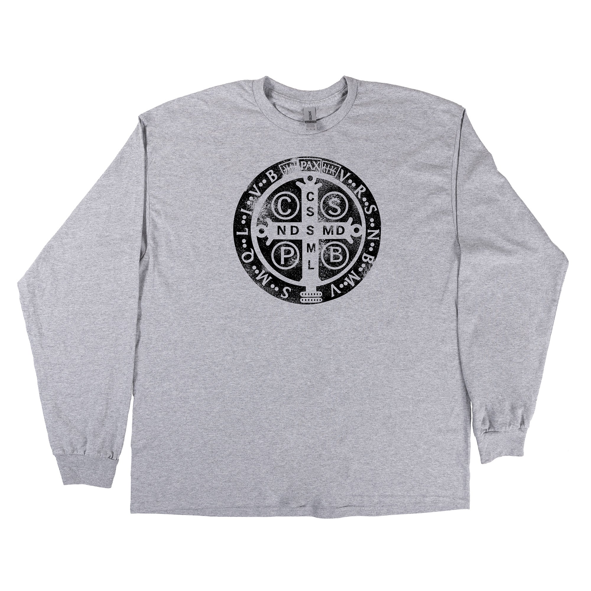 St. Benedict Grey Long Sleeve - Image 2