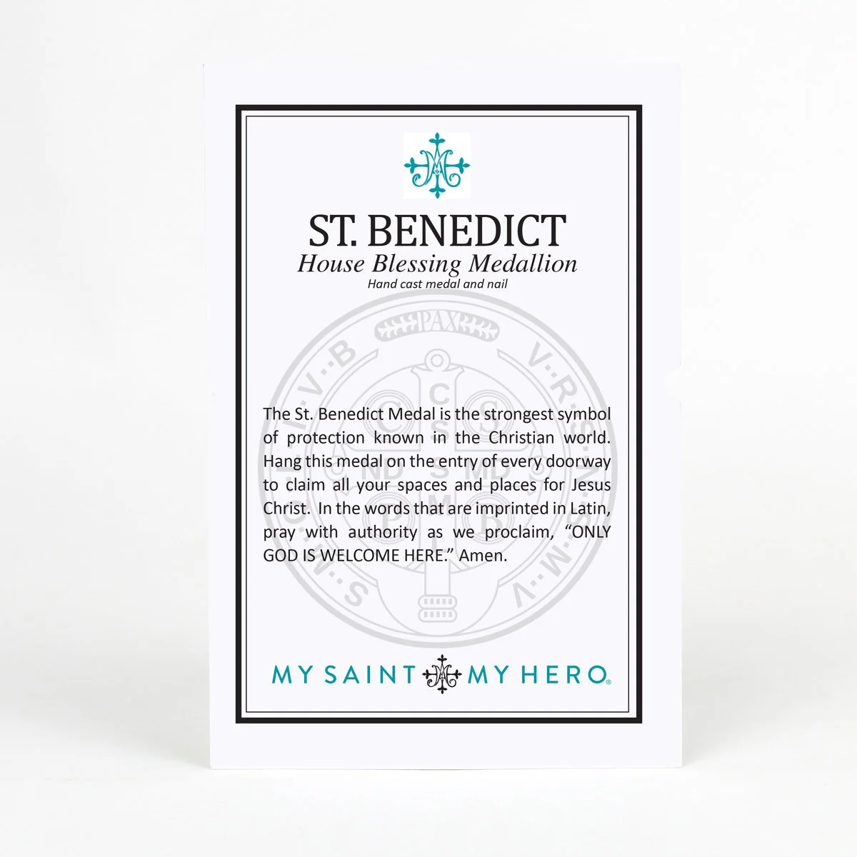 St. Benedict House Blessing - Cross Silver - Image 3
