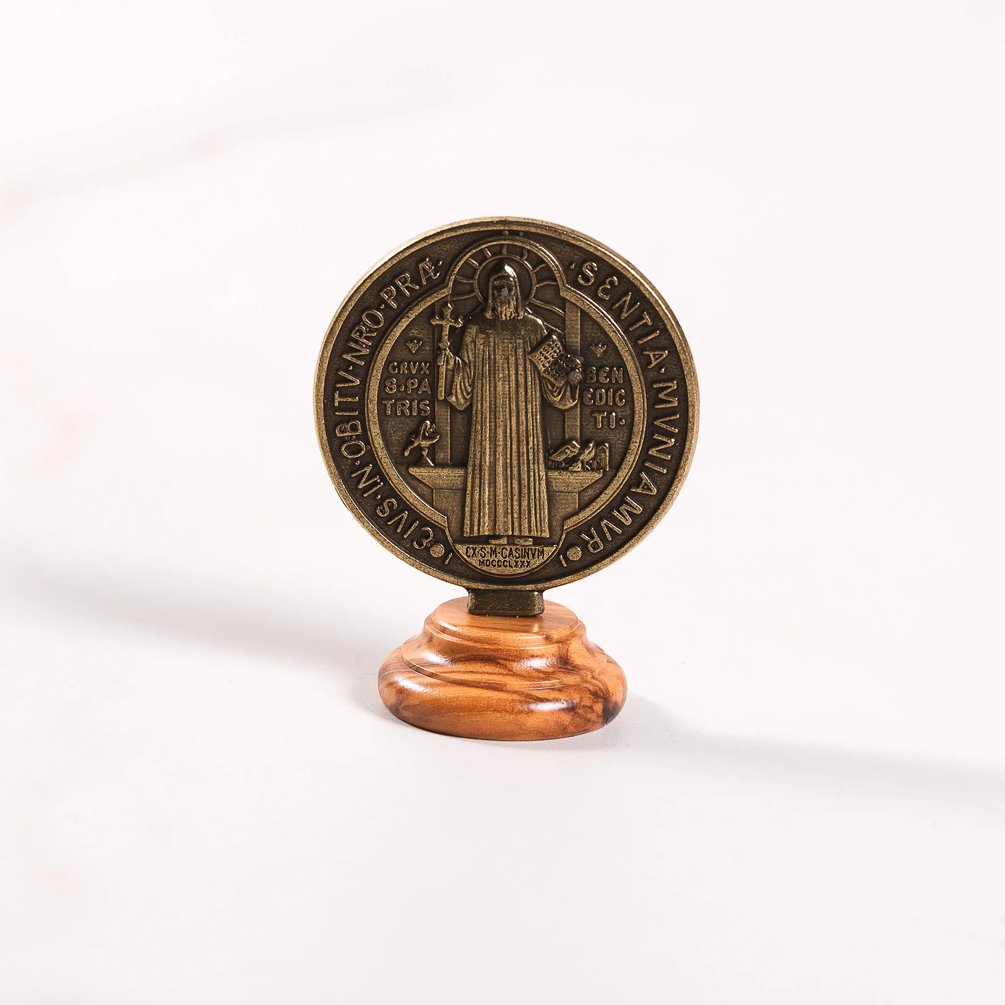 St. Benedict Jubilee Medal Bronze Standing Medallion