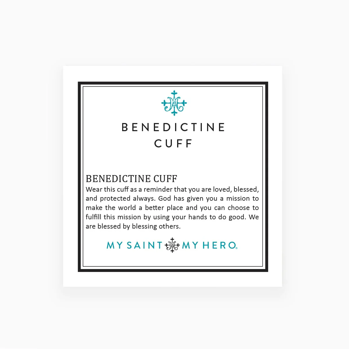 St. Benedict Medal Cuff Bracelet - Multiple Finishes - Image 2