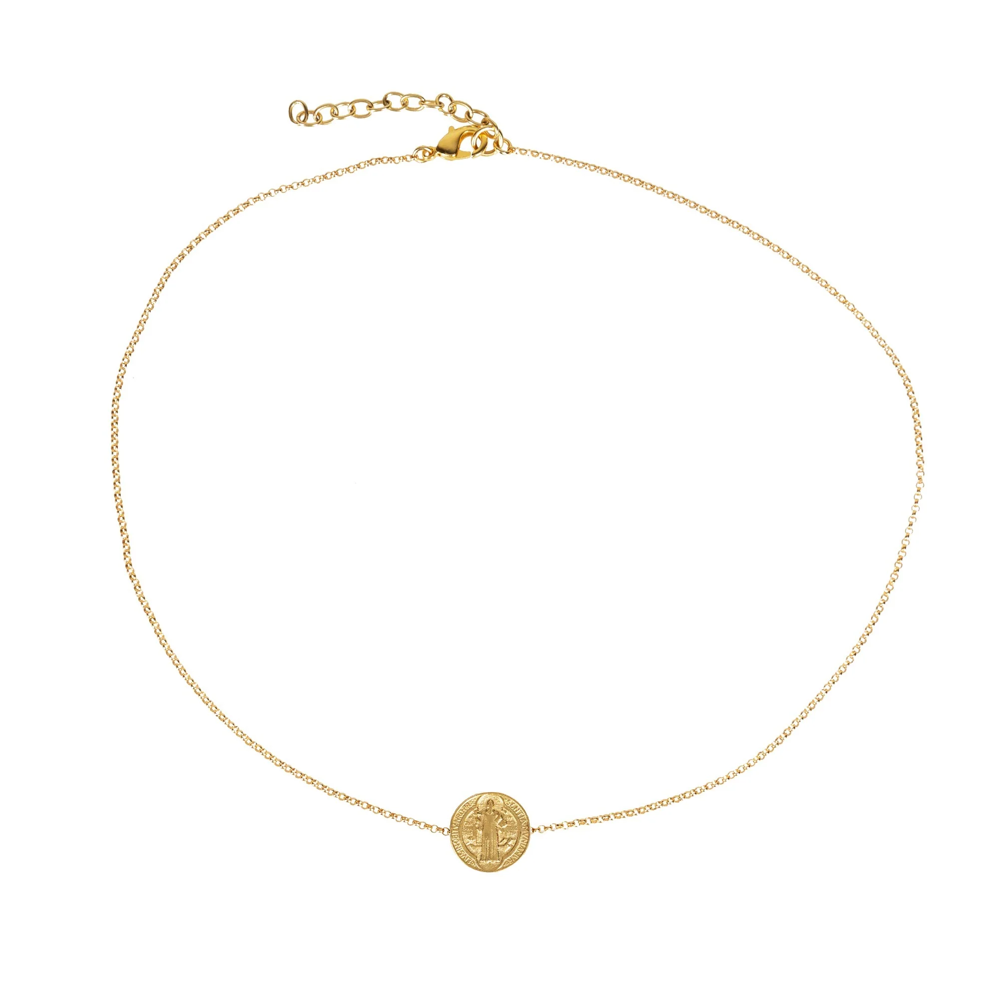 St. Benedict Medal Sliding Bead Necklace - Image 3