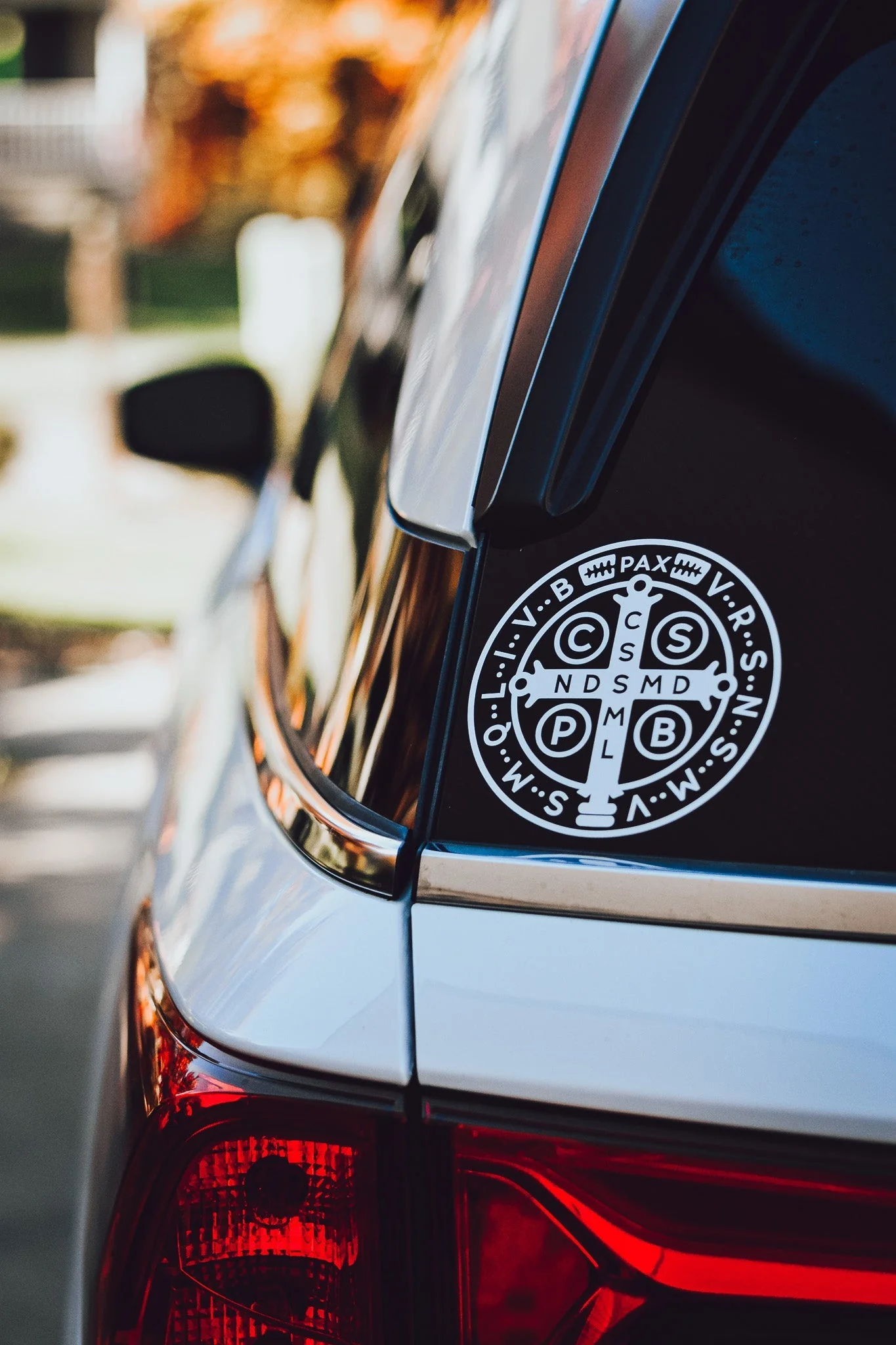 St. Benedict Medal Vinyl Sticker - Image 5
