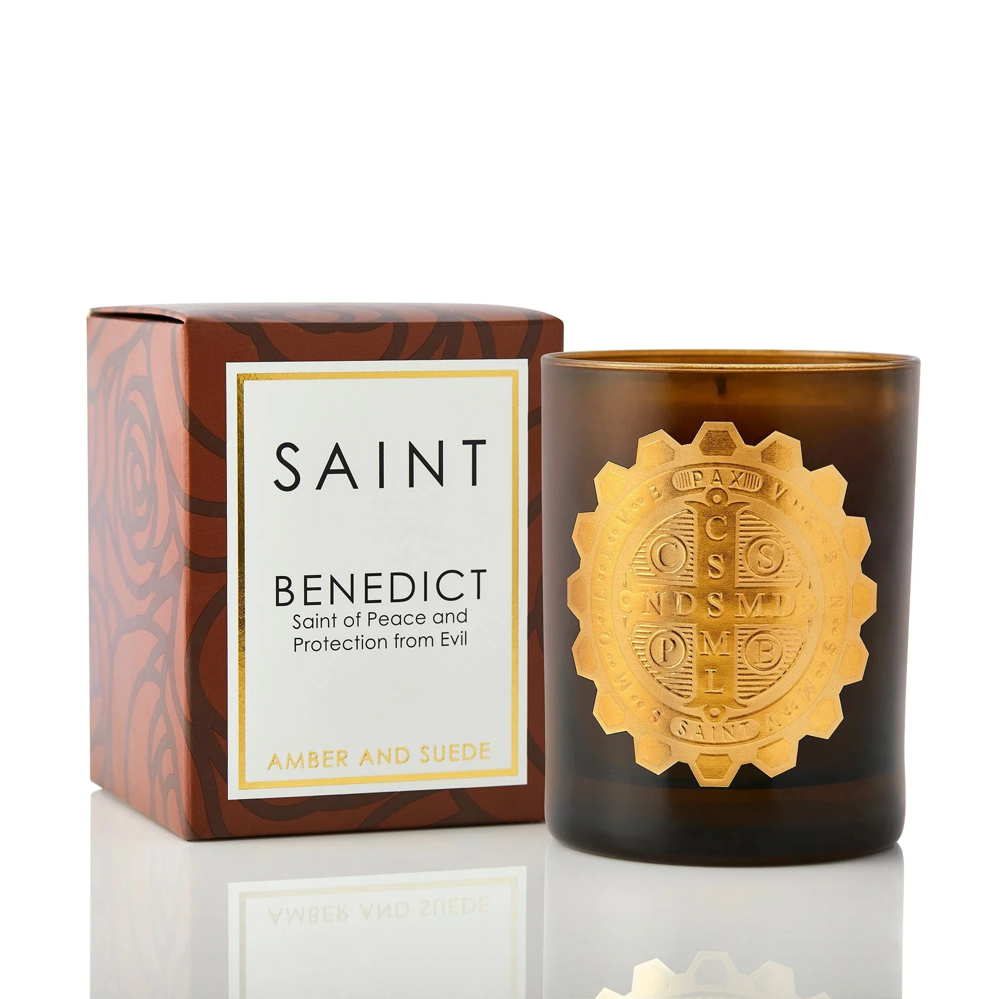 St. Benedict Peace & Protection Deluxe Scented Candle - Image 3