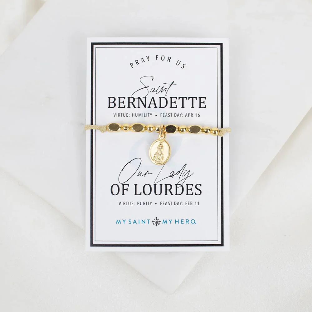 St. Bernadette of Lourdes Little Saints Bracelet - Image 5