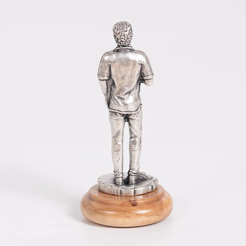 St. Carlo Acutis Figurine on Olivewood Base - 2.64" - Image 4