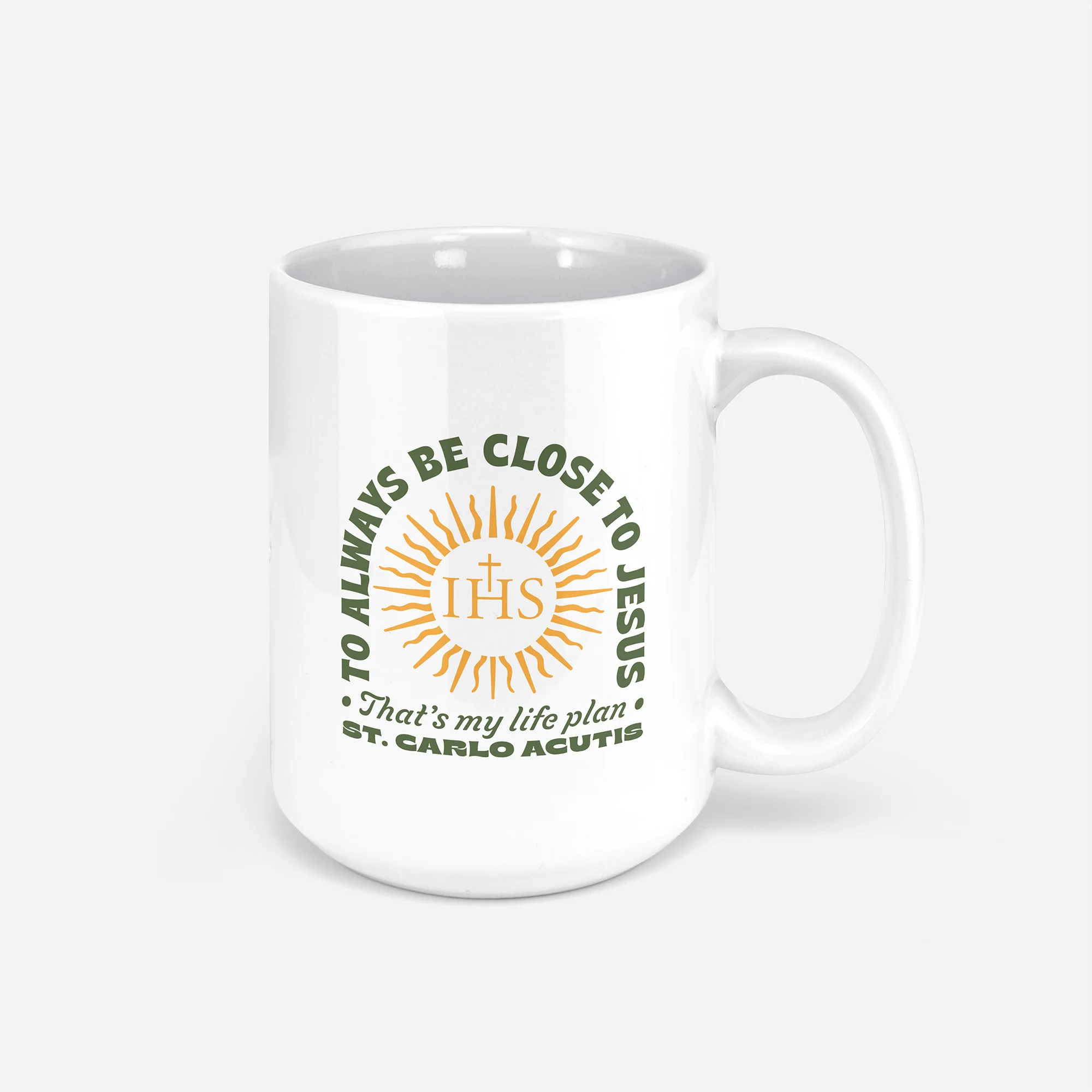 St. Carlo Acutis Life Plan Coffee Mug - Image 2