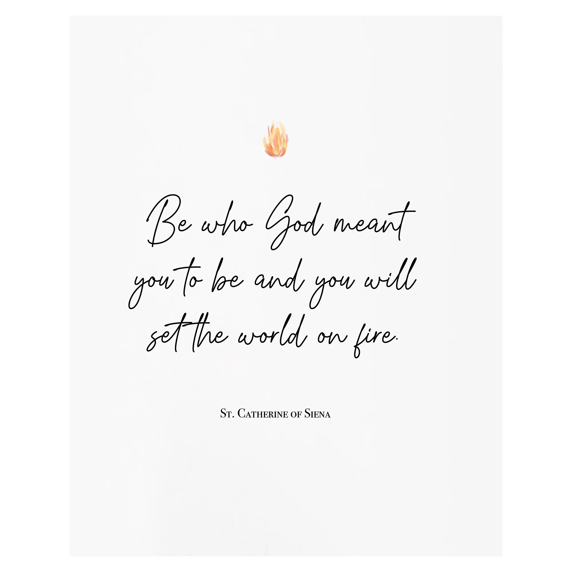 St. Catherine of Siena "World on Fire" Print