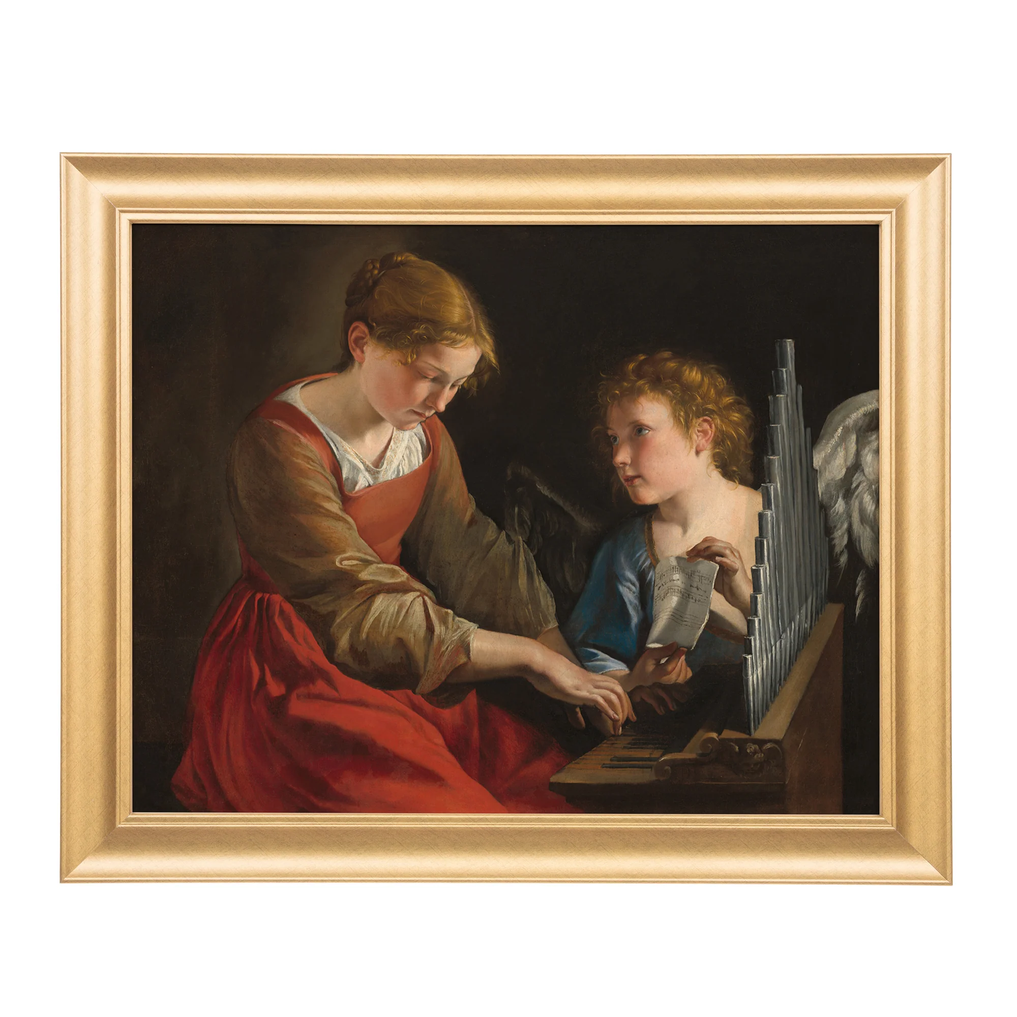 St. Cecilia Antique Gold Framed Print - Multiple Sizes - Image 6