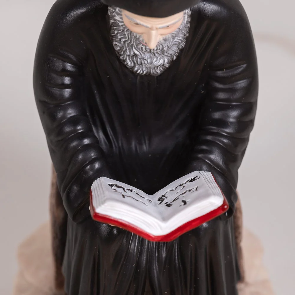 St. Charbel Seated/Reading Statue - 8" - Image 5