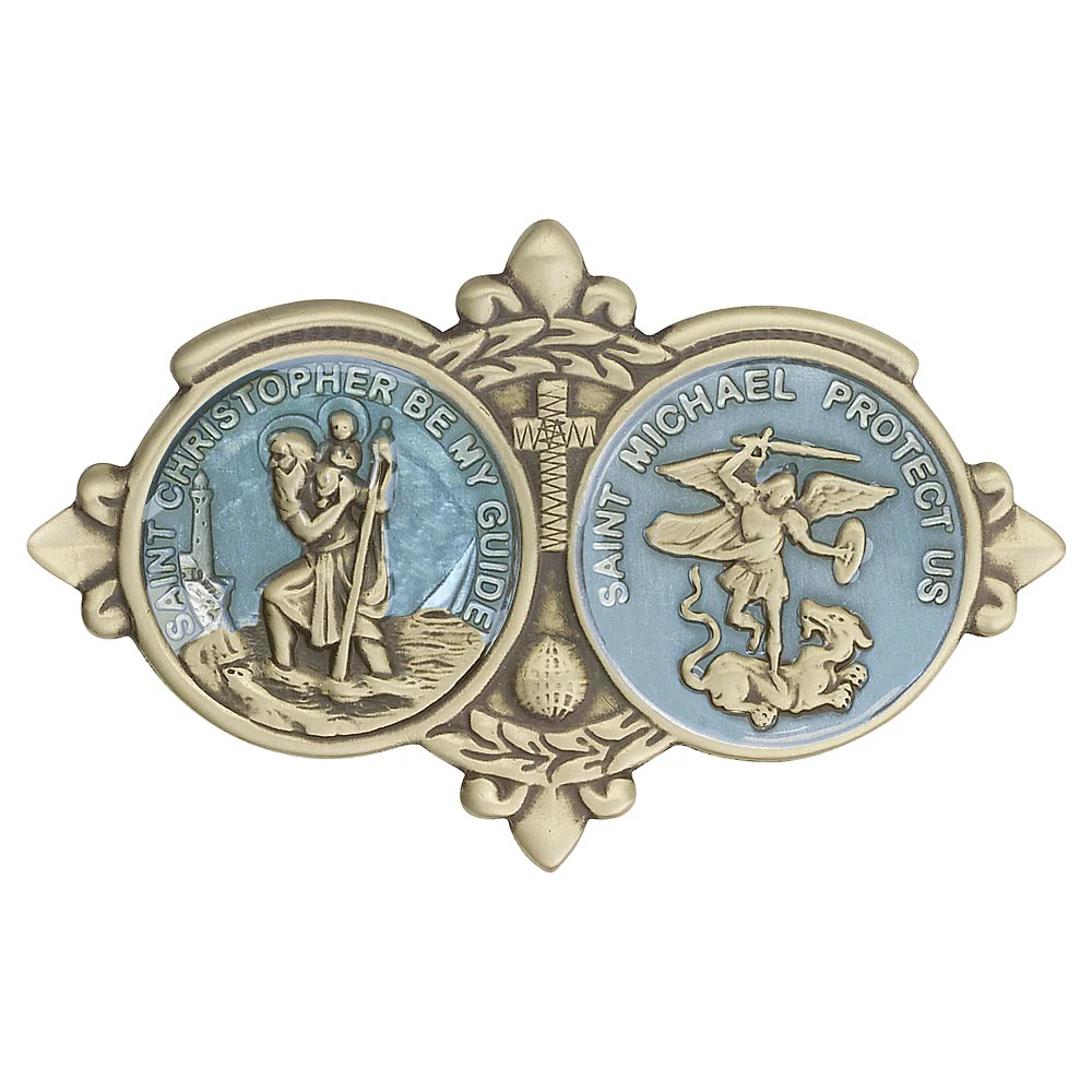 St. Christopher & St. Michael Visor Clip - Image 2