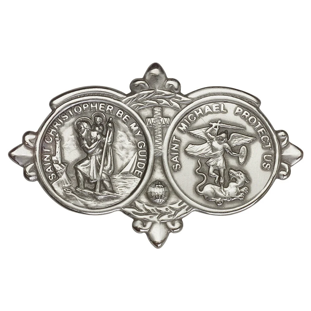 St. Christopher & St. Michael Visor Clip - Image 3