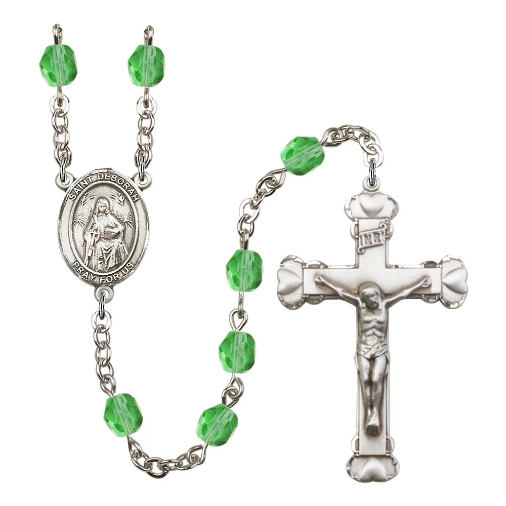 St. Deborah Green August Rosary 6mm