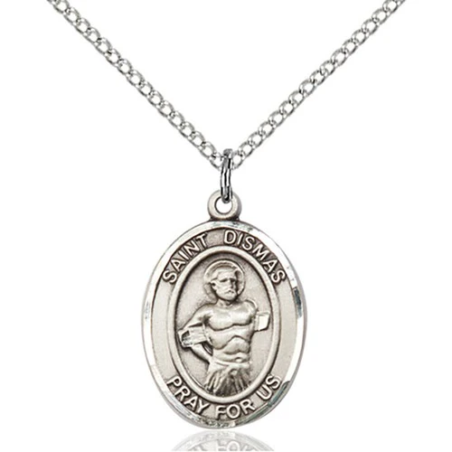 St. Dismas Pendant, Bliss, Sterling Silver