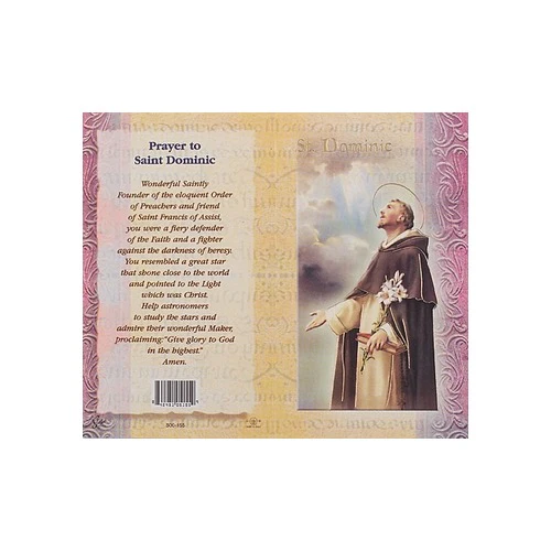 St. Dominic - Mini Lives of the Saints Folded Prayer Card